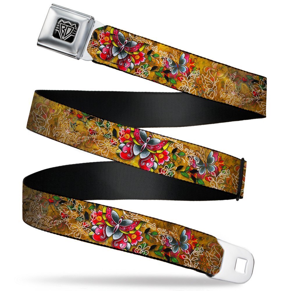 4283 Seatbelt Belt - TJ-Butterflies - 1.0" Wide - 20-36 Inches in Length